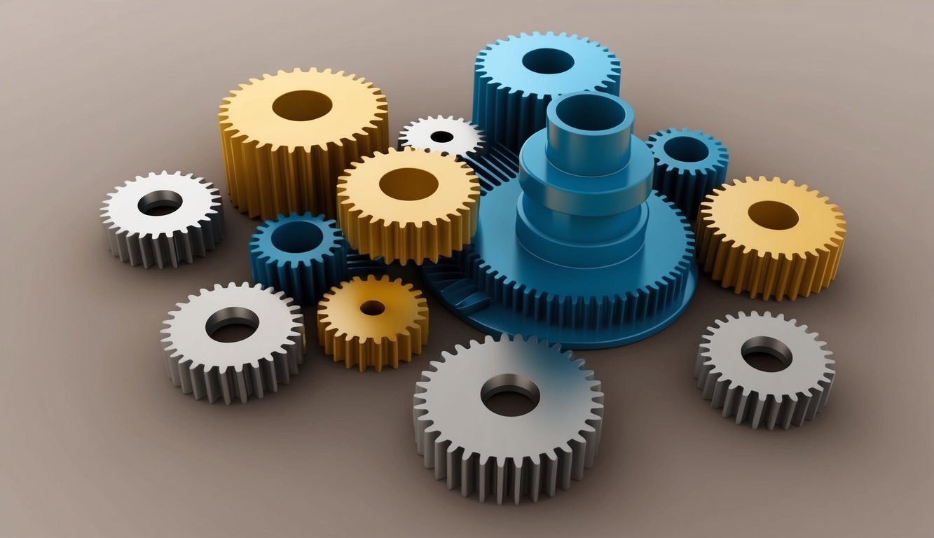 A group of gears interlocking and turning smoothly, symbolizing the efficient operationalization of compensation practices