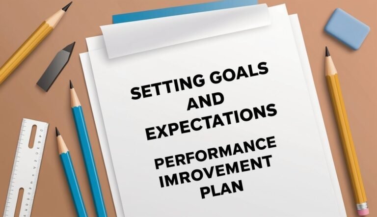 Setting Goals and Expectations" document with pencils, eraser, and ruler on a desk."